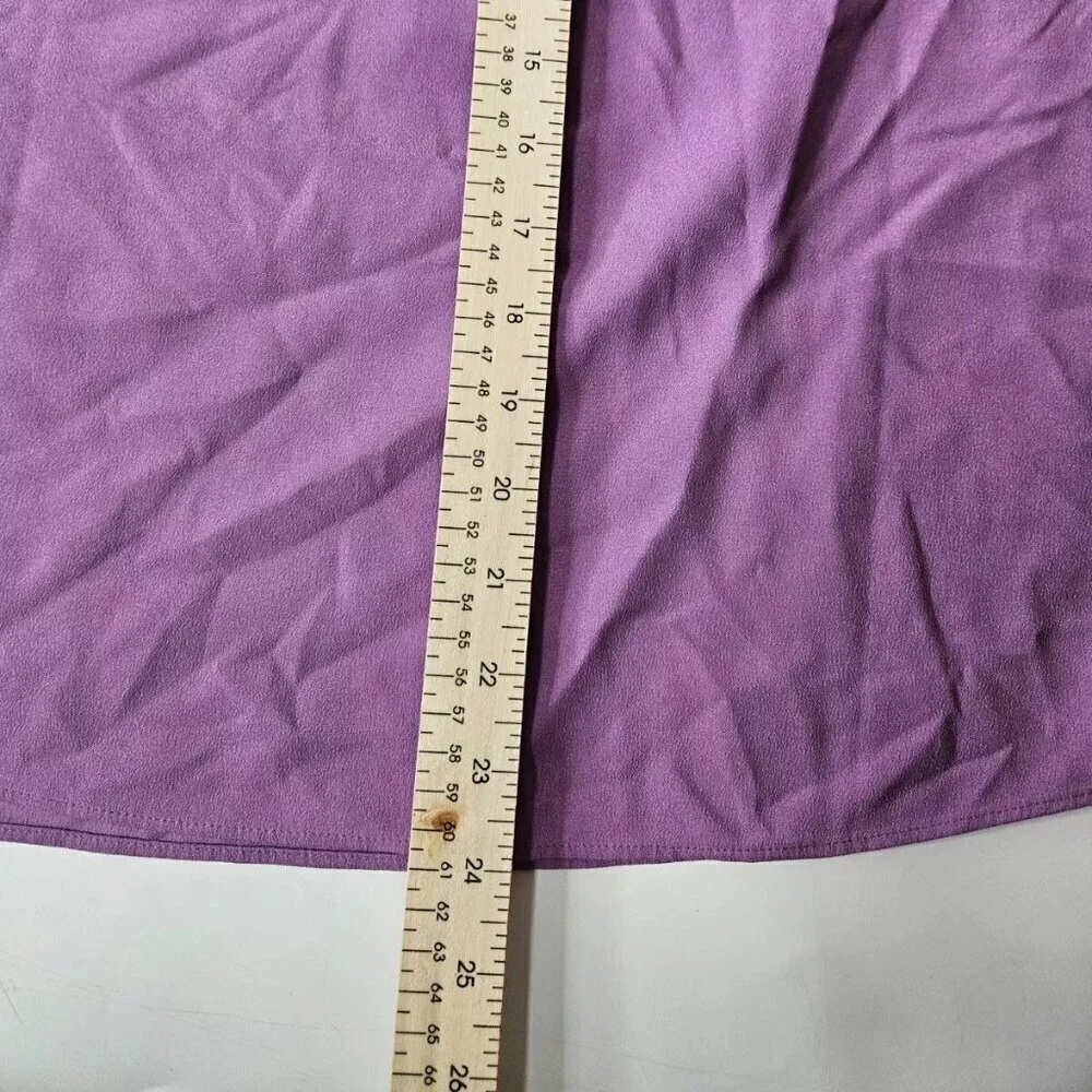 J. Crew Lavender Sleeveless Top Blouse with Ruffle Collar Women's Small